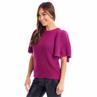 Sweetheart Sweater- Plum