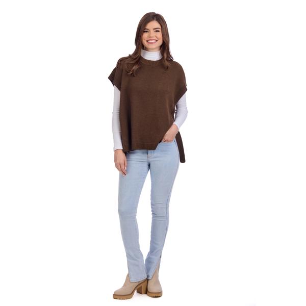 Tye Sweater Vest- Brown