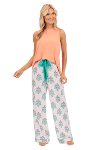 Dahlia Block Print Pajama Pants