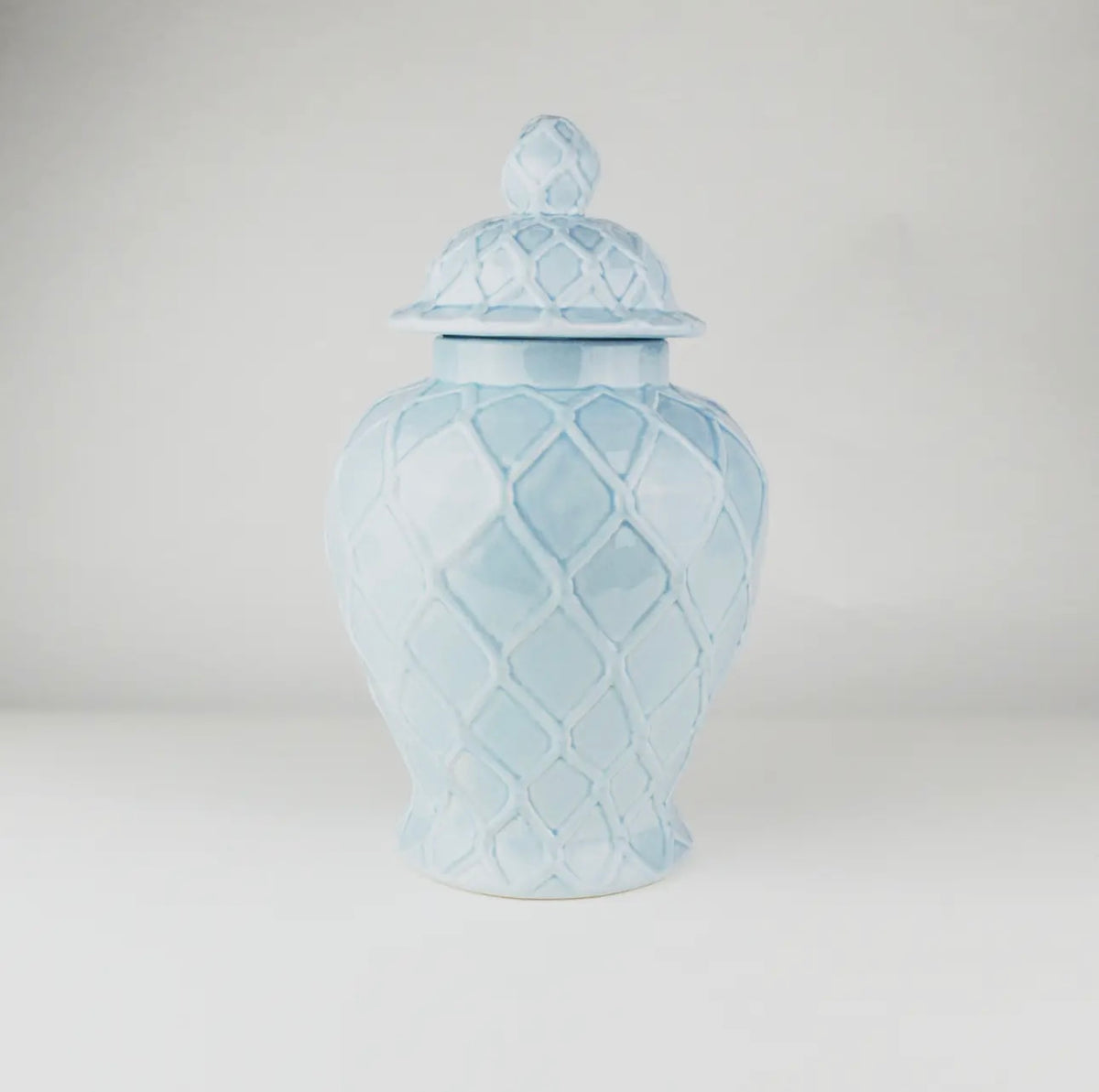 Medium Ginger Jar - Light Blue