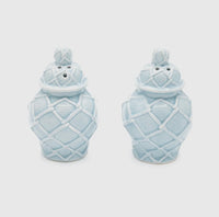 Ginger Jar Salt and Pepper Shakers - Light Blue