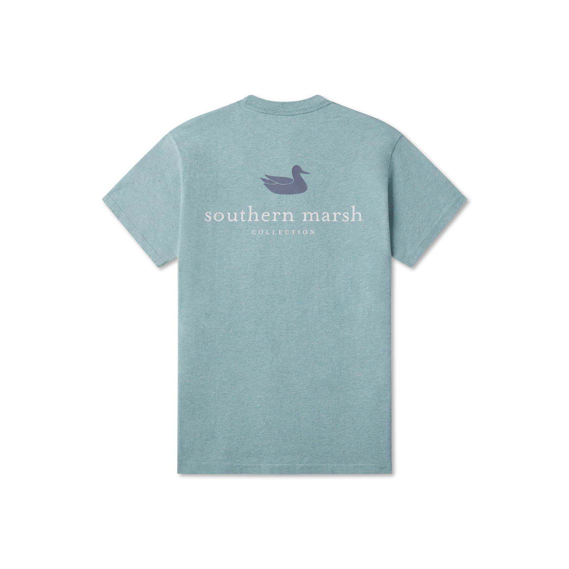 Authentic Tee - Washed Moss Blue Heather