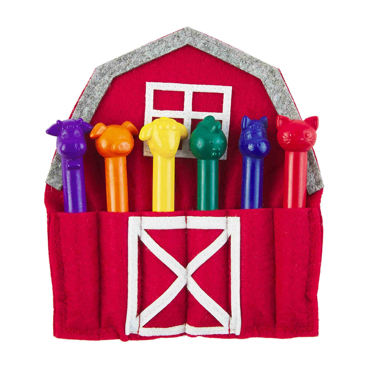 Barn Coloring Crayon Holder Set