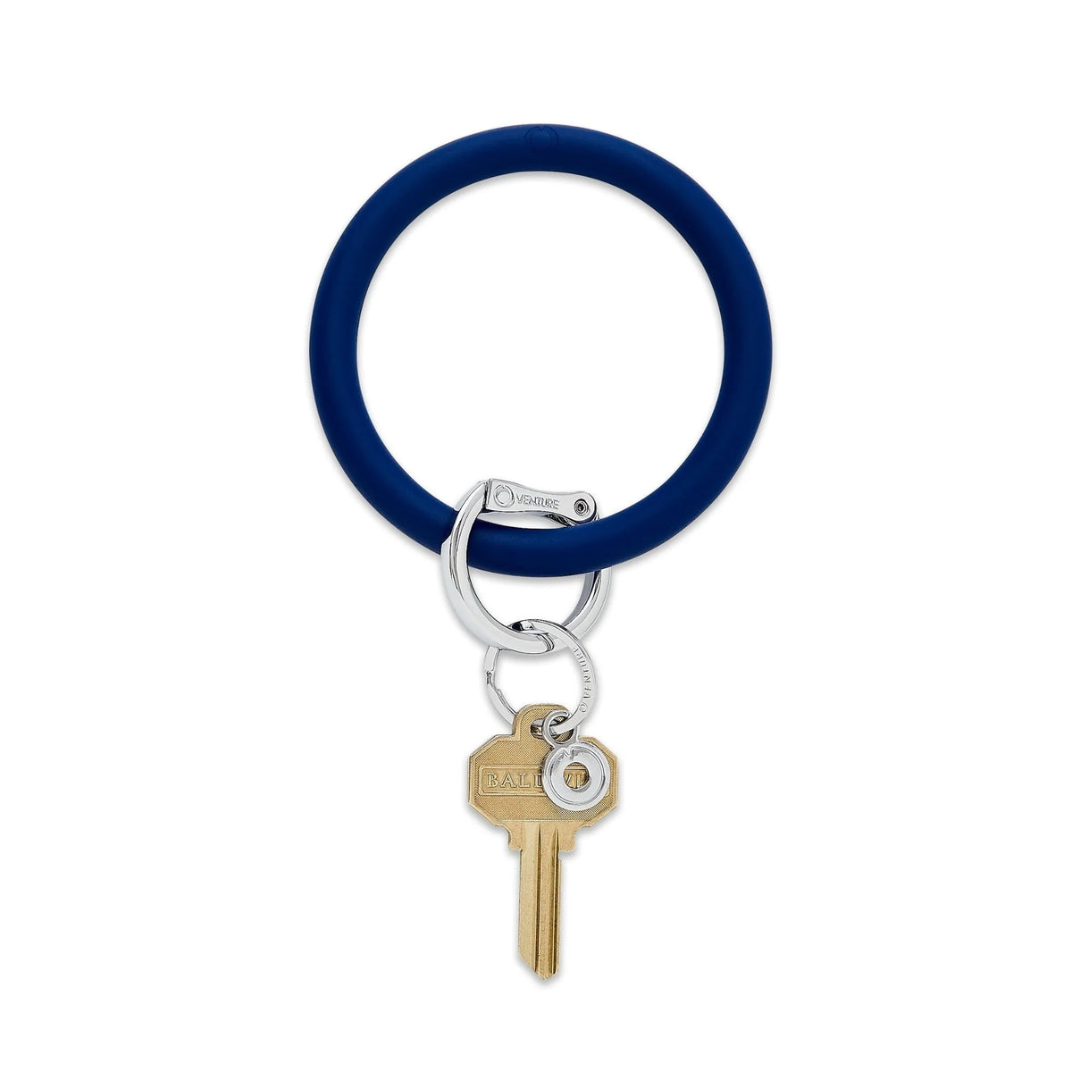 Silicone Big O Key Ring - Midnight Navy
