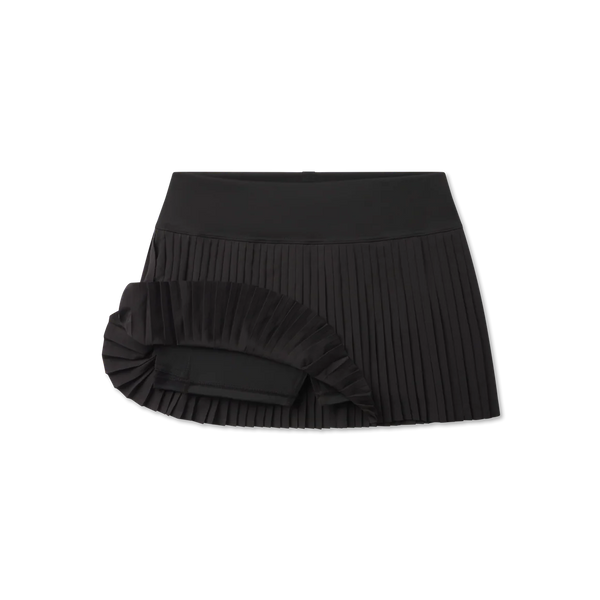 Jane Pleated Active Skirt - Black
