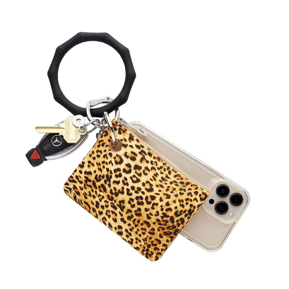 Silicone Big O Key Ring - Back in Black Bamboo