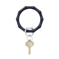 Silicone Big O Key Ring - Back in Black Bamboo