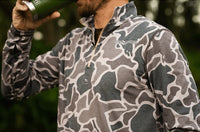 Core Layer Duck Camo 1/4 zip