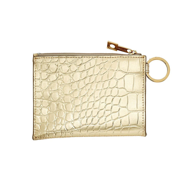 Keychain Wallet - Ossential Gold Leather Card Holder