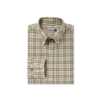 Bandera Washed Plaid Dress Shirt - Sage & Dark Olive