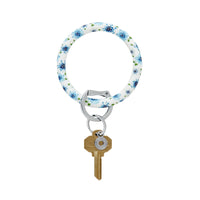 Silicone Big O Key Ring - Fifty States Blue