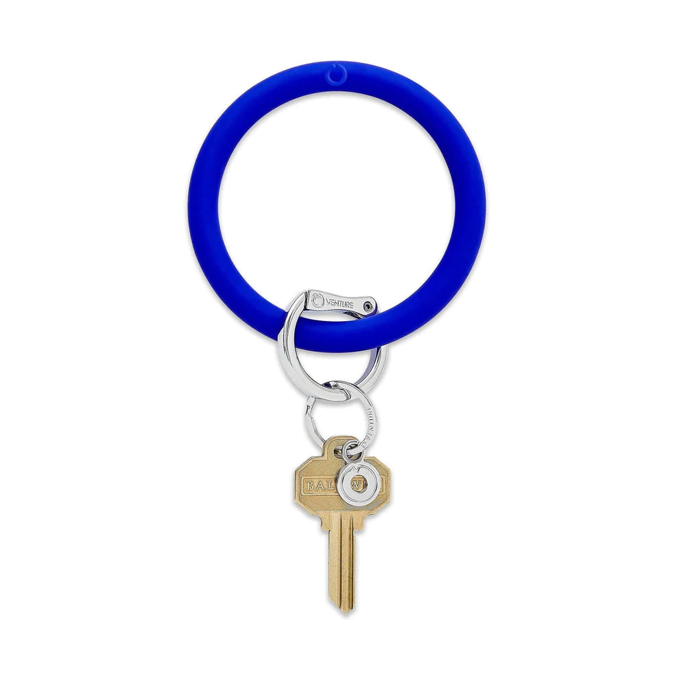 Silicone Big O Key Ring - Blue Me Away