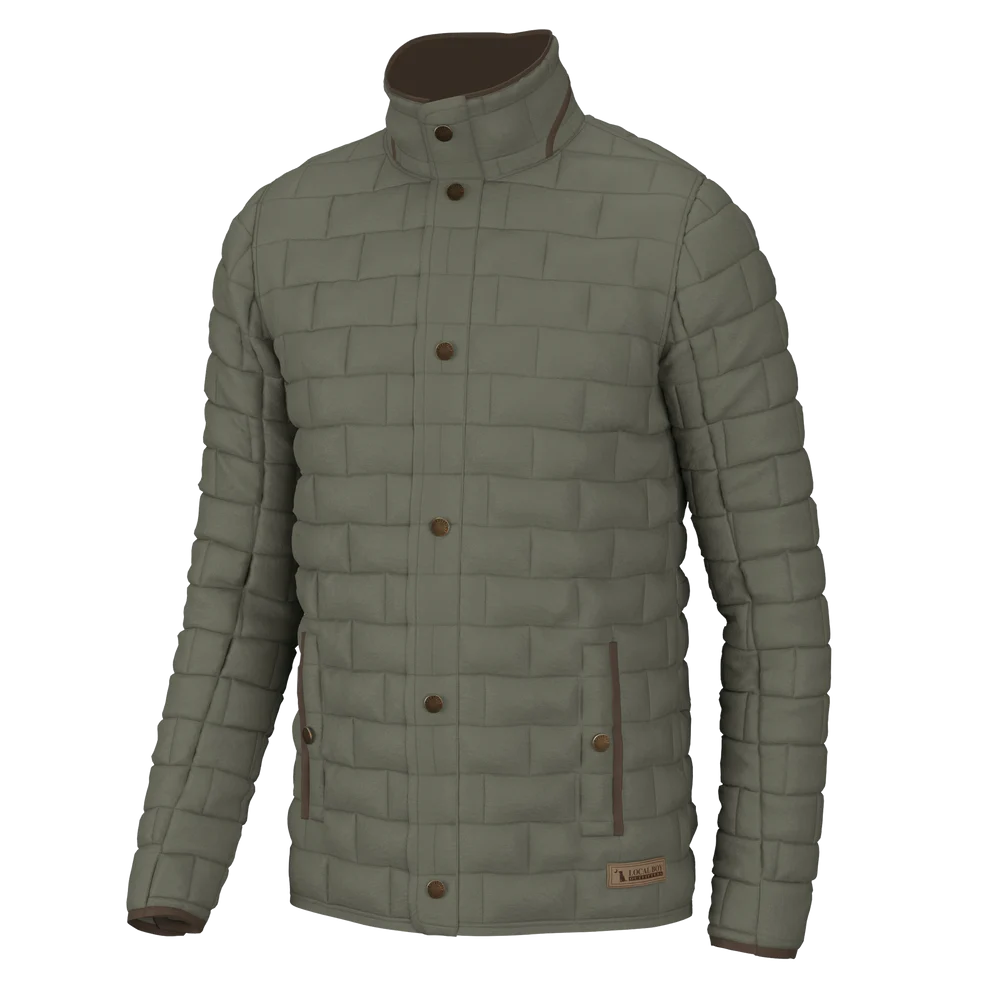 Brick Quilted Jacket - Moss Gray