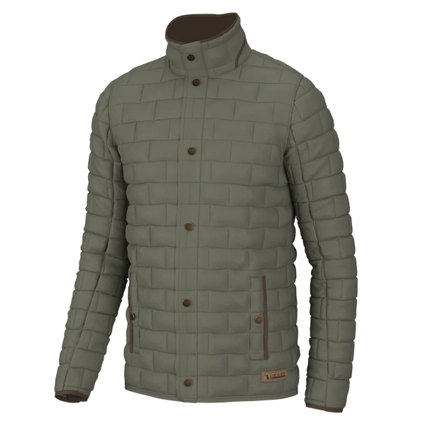 Brick Quilted Jacket - Moss Gray