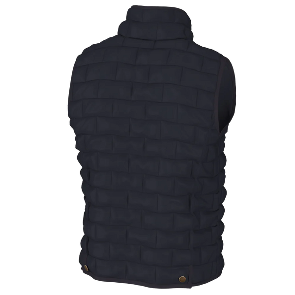 Brick Quilted Vest - Navy