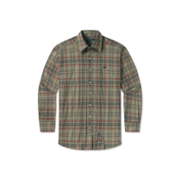Barnstable Lines Performance Dress Shirt-Sage and Navy