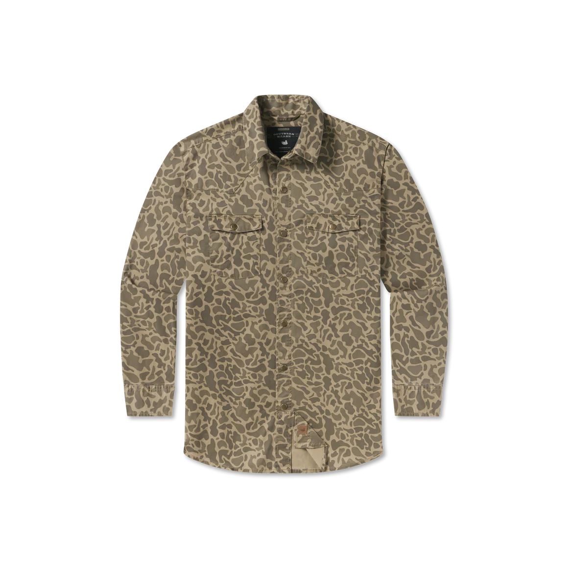El Campo Performance Ranch Shirt - Stone Brown Camo