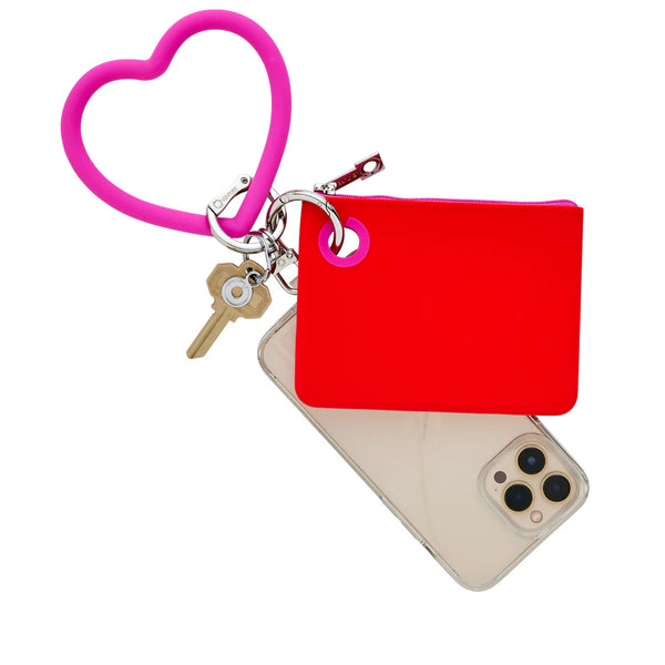 Mini Pouch - Red / Orchid Silicone