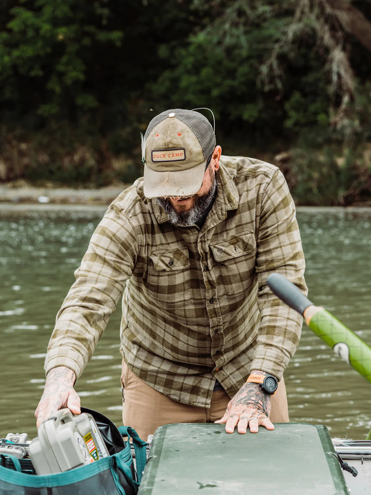 Camp Shirt - Thyme Plaid