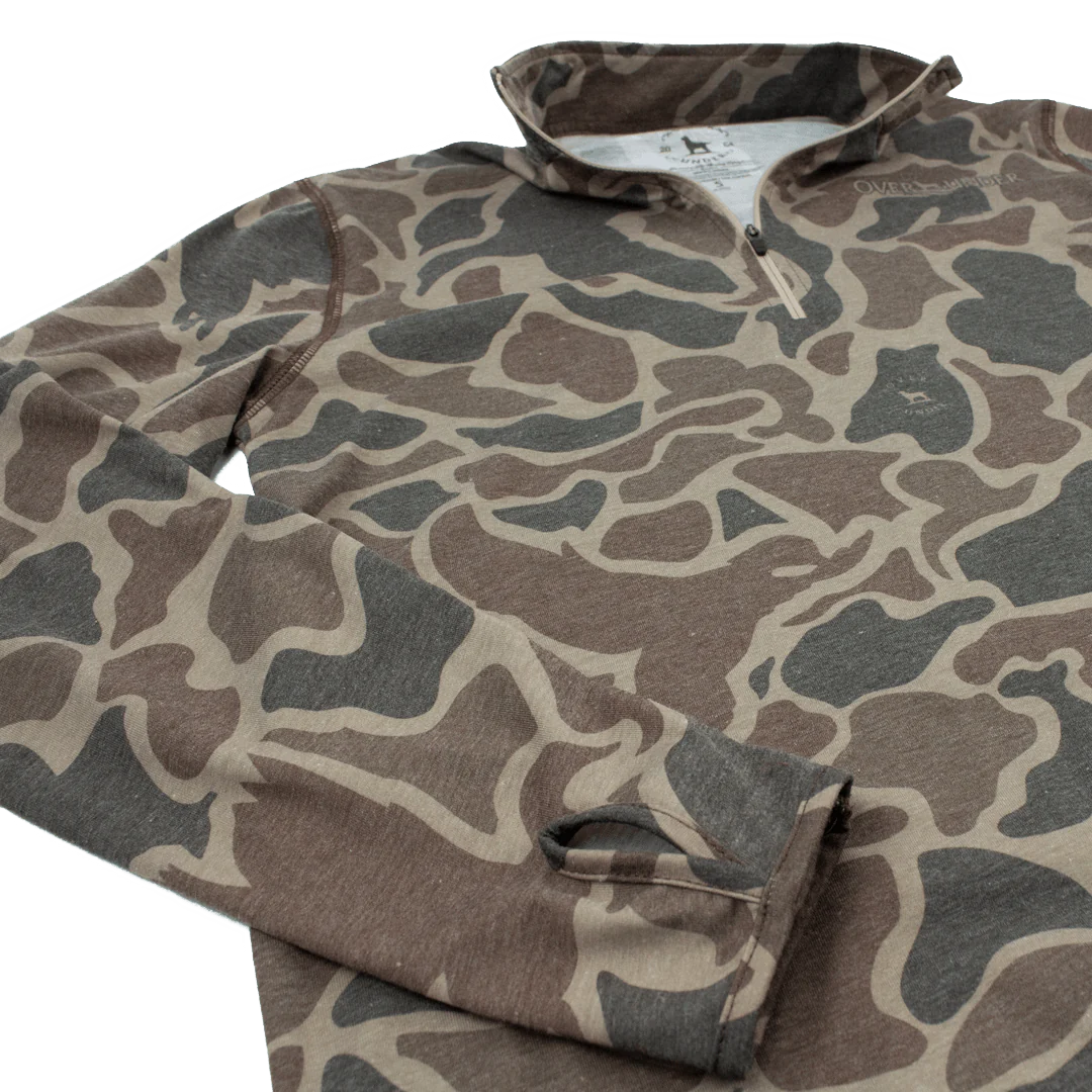 Core Layer Duck Camo 1/4 zip