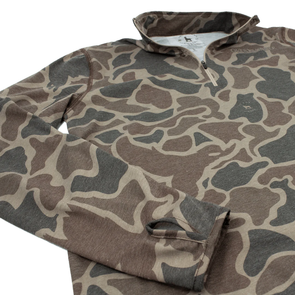 Core Layer Duck Camo 1/4 zip