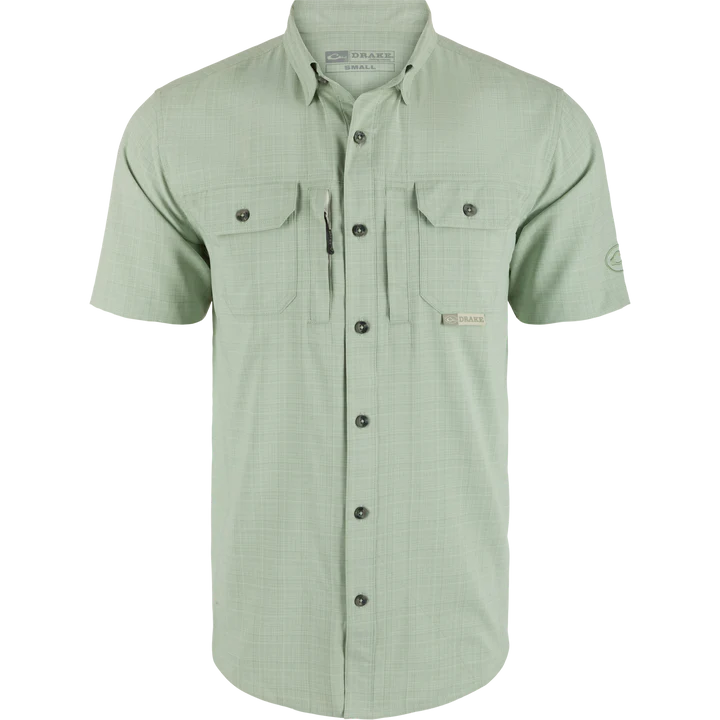 Wingshooter Trey Cross Hatch Short Sleeve Shirt -Desert Sage