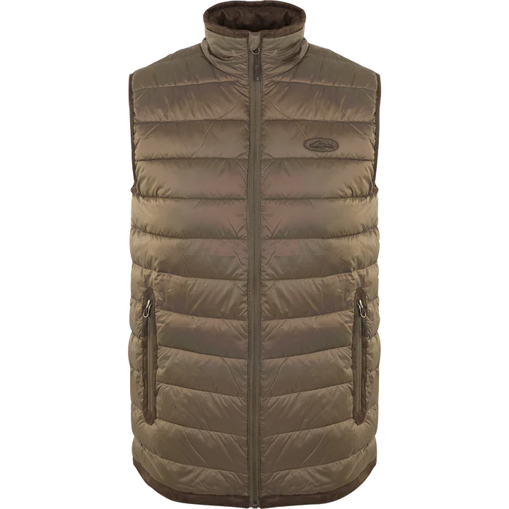 Double-Down Vest -Pintail Brown