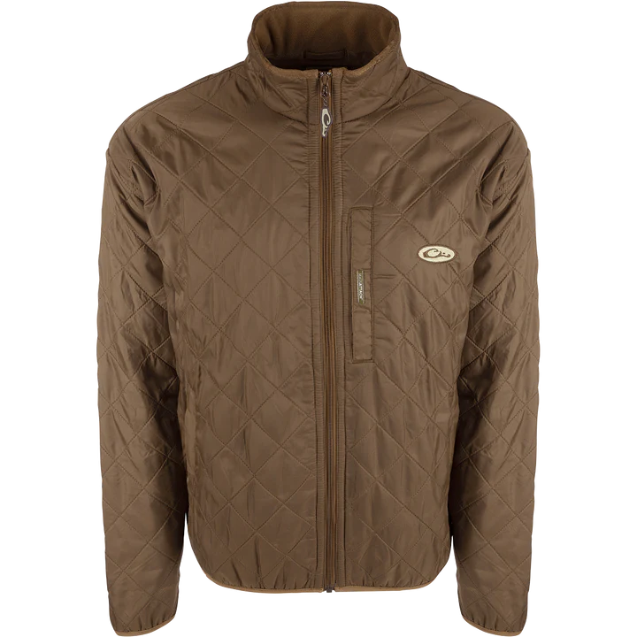 Delta Fleece-Lined Quilted Jacket - Tobacco