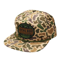 Duck Badge Flat Brim Hat - Old School Camo