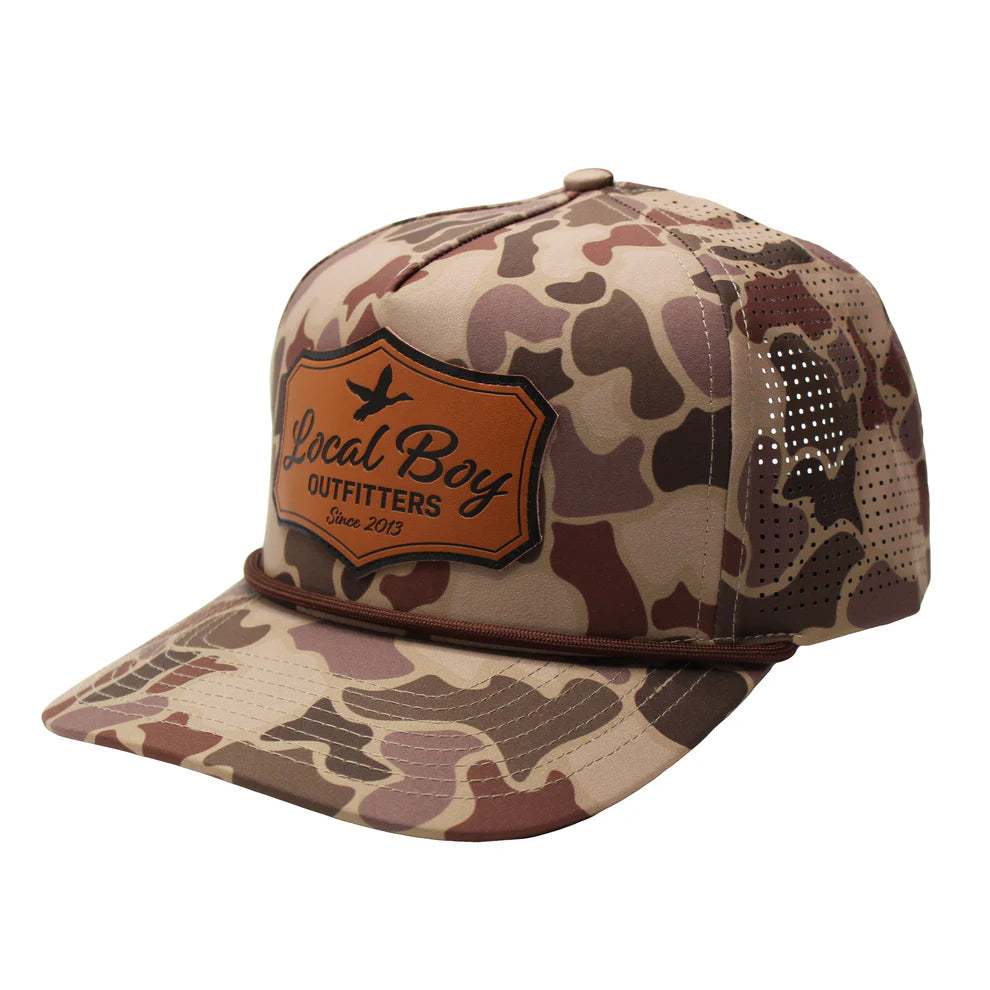 Duck Buckle Perf Rope Hat - Brown / Localflage