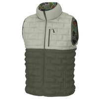 Duck Down Reversible Vest - Forest Camo