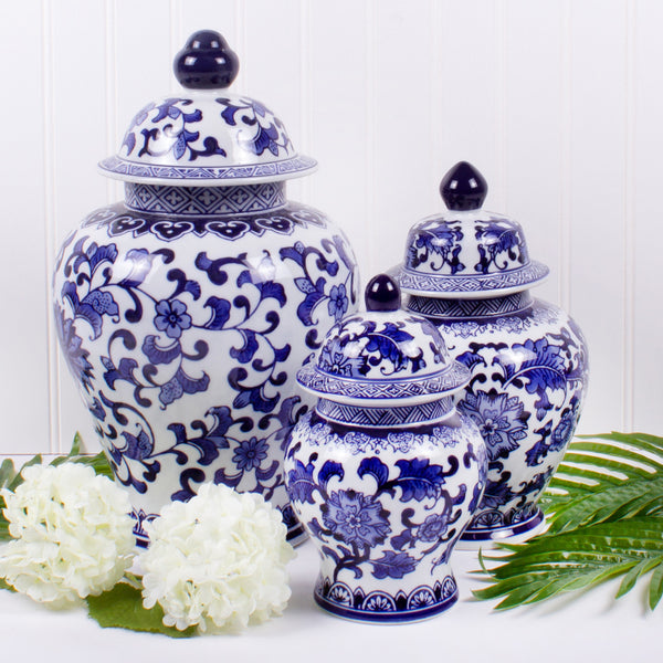Blue Chinoiserie Small Ginger Jar