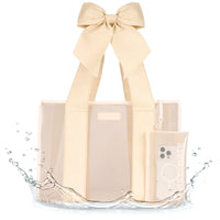 Jelly Tote Bag- Raffia Bow