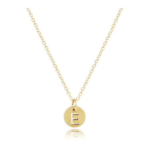 16" Necklace Gold - Respect Small Gold Disc