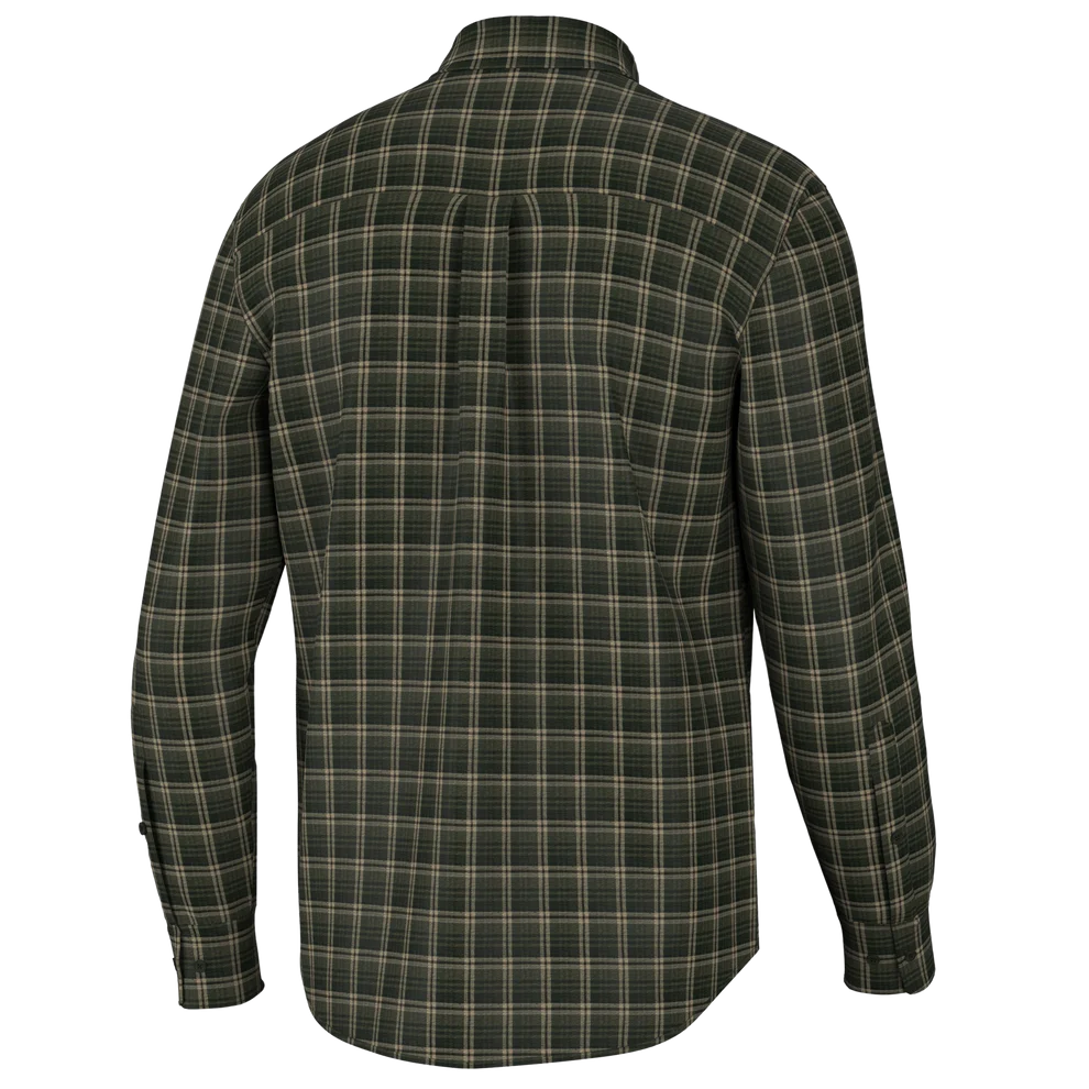 Gardner Stretch Flannel - Forest/Olive/Brown