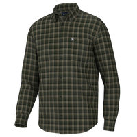 Gardner Stretch Flannel - Forest/Olive/Brown