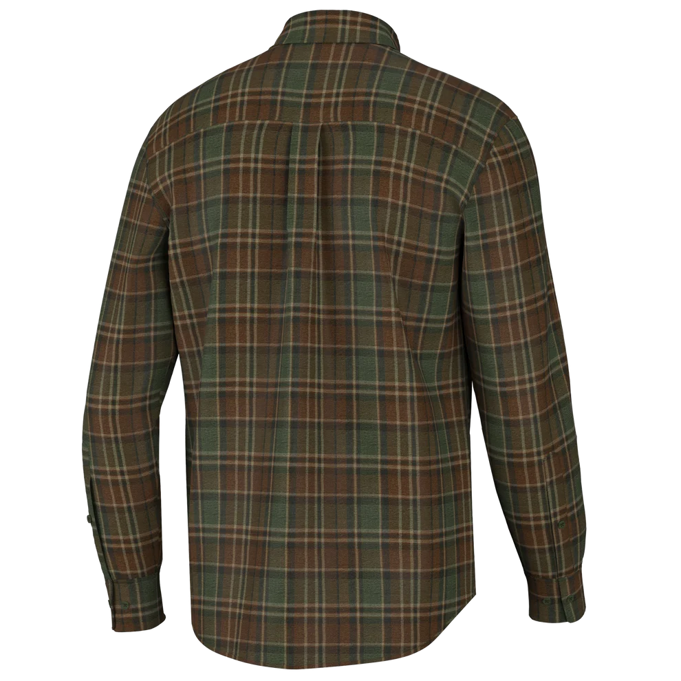 Frazer Stretch Flannel - Rust/Green/Brown