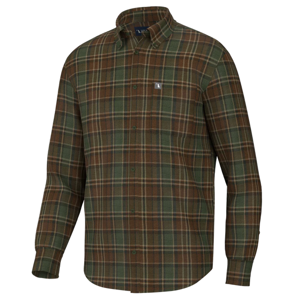 Frazer Stretch Flannel - Rust/Green/Brown