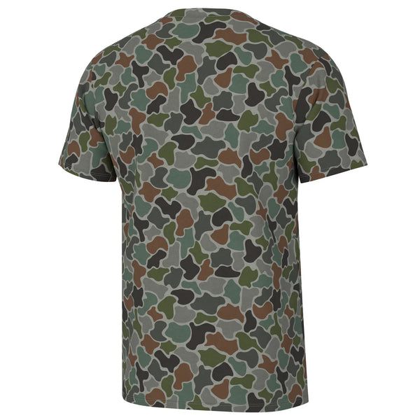 Heather Blend S/S Crewneck - Forest Camo