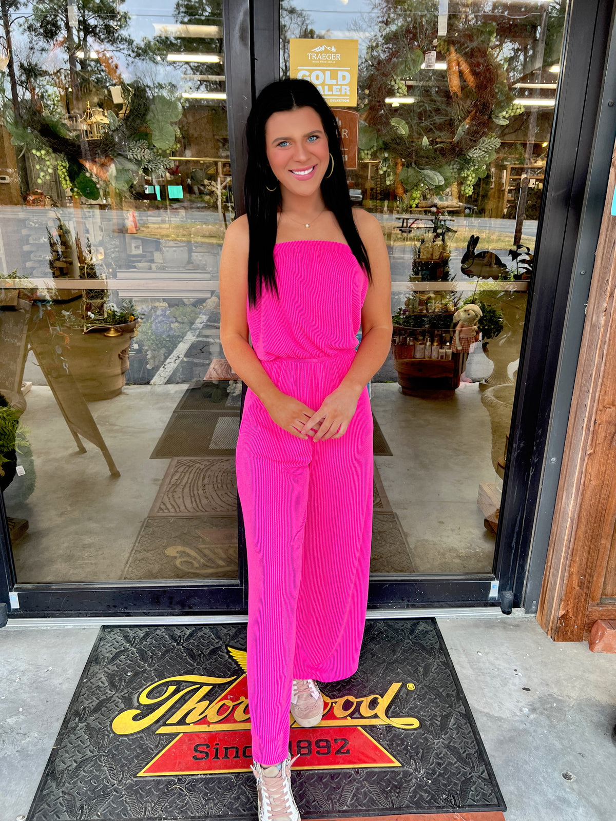 The Everyday Jumpsuit - Hot Pink
