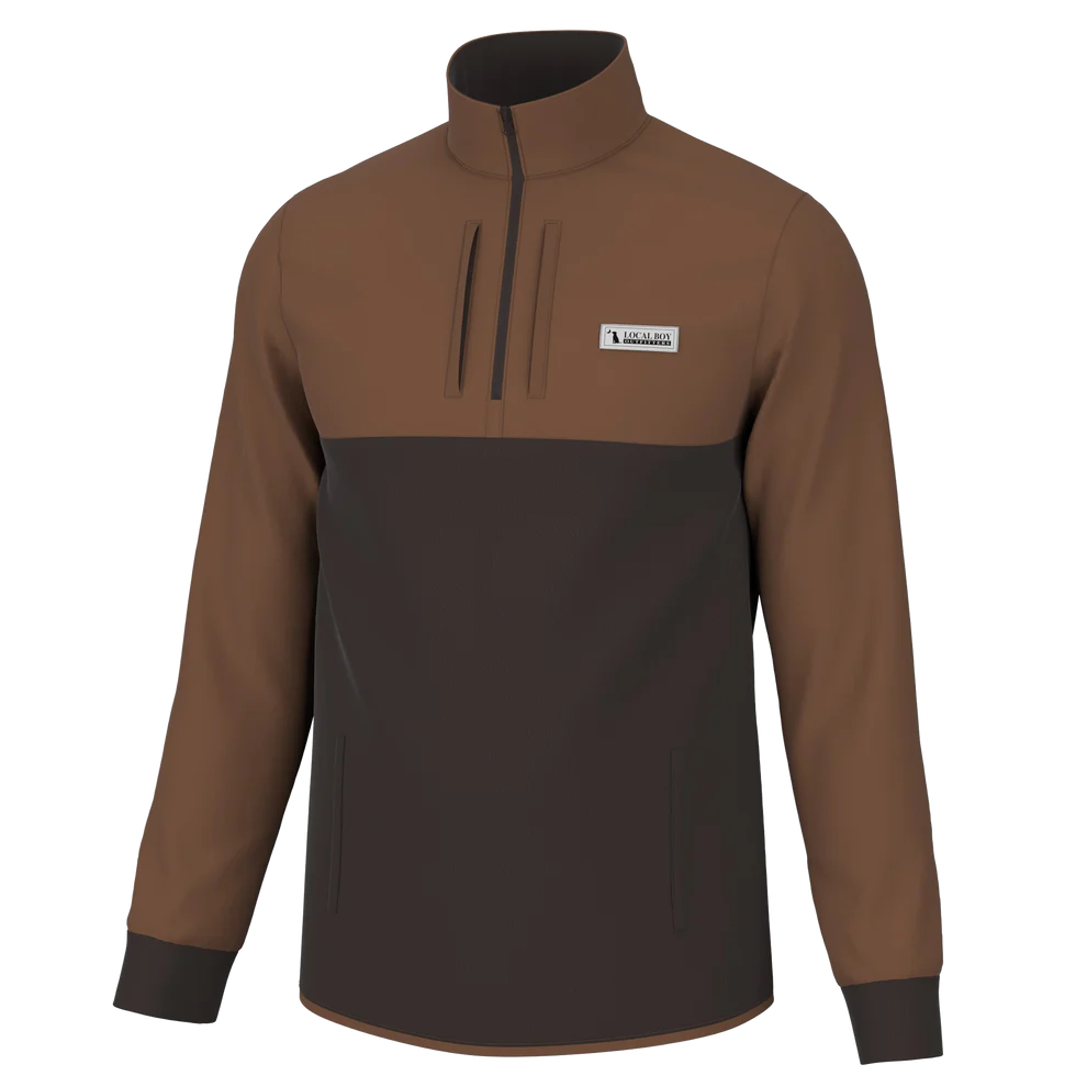 Fielder Quarter Zip Pullover - Clay