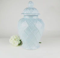 Large Ginger Jar - Light Blue