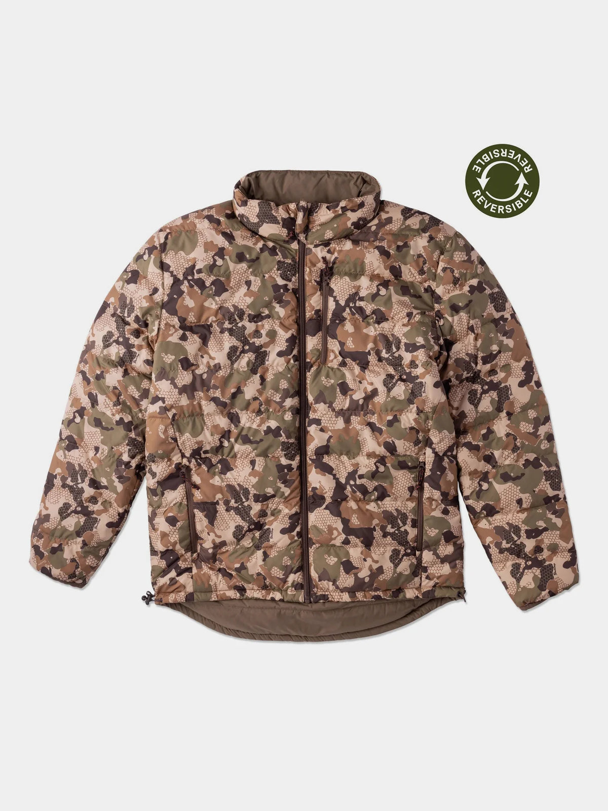 Dry Down Jacket Reversable- Oak/Wetland – Yard Master Outdoors