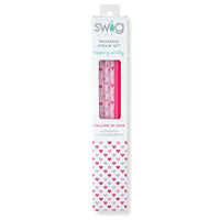 Swig Falling In Love + Pink Reusable Straw Set