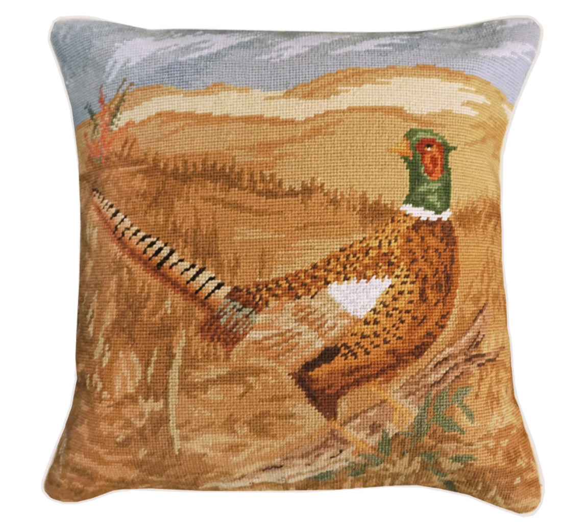 Needle Point Pillow- Pheasant