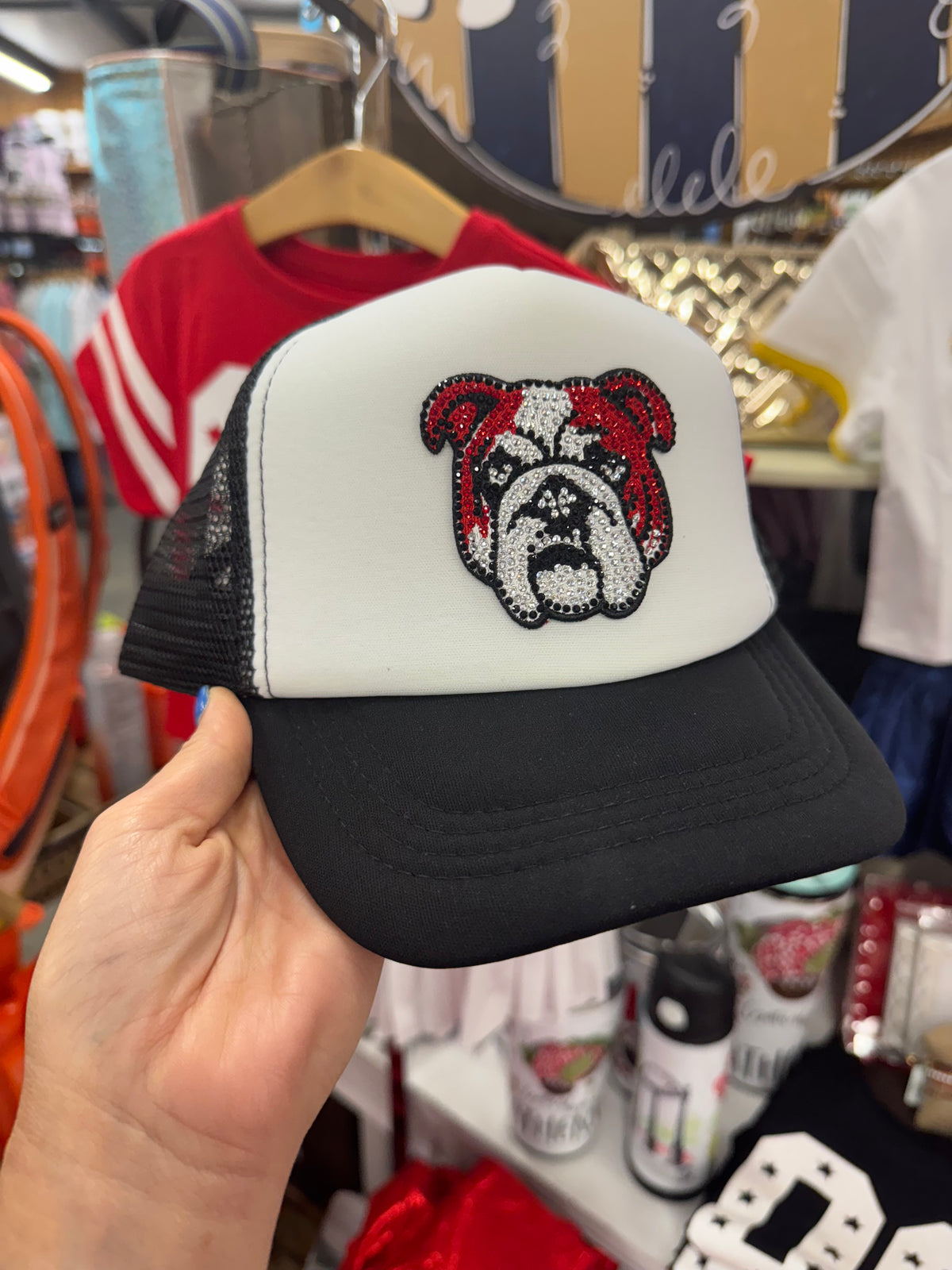 Ga Bulldog Sequin Hat