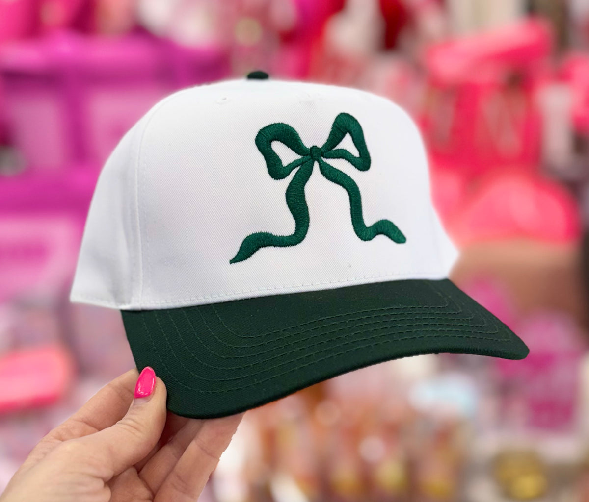 Green Bow Trucker Hat