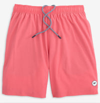 Water-Activated Printed Swim Short-Coral