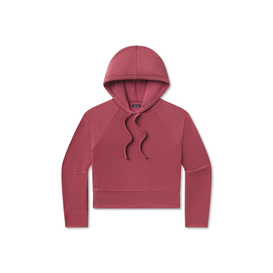 Reagan Relaxed Waffle Hoodie - Rhubarb