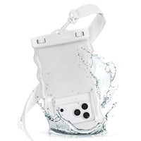 Wavy Waterproof Floating Phone Pouch- Ivory